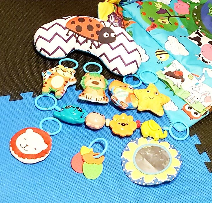 Duża mata edukacyjna czy dla dzieci interaktywna funkcja kojca zabawki