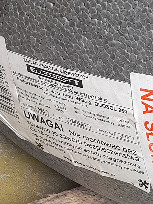 Bojler EKO-RIM DUOSOL 250 250L