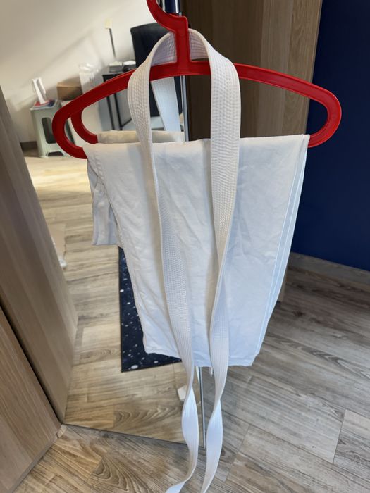 Kimono dla osoby dorosłej białe komplet 170 judo karate
