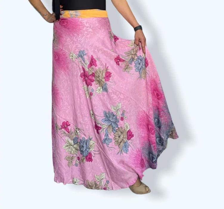 Saias reversíveis de seda indiana