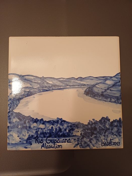 Azulejo "Rio Guadiana Alcoutim "