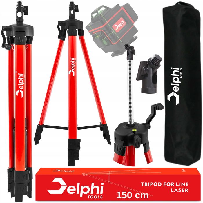 Statyw do lasera krzyżowego trójnóg 150 cm tripod 5/8 z libellą tripod