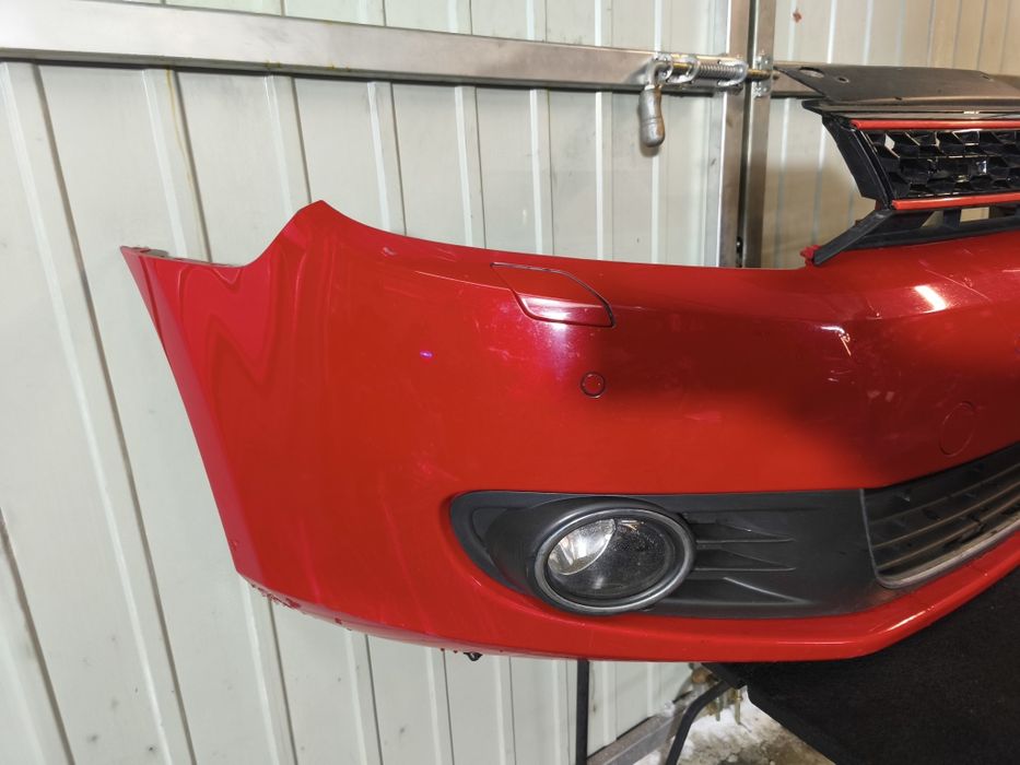 VW GOLF VI Zderzak Przedni Grill Spryskiwacze PDC F-vat