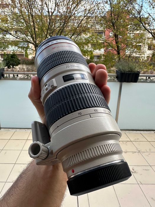 Canon EF 70-200 F2.8 1 generacja z super plastyką, komplet