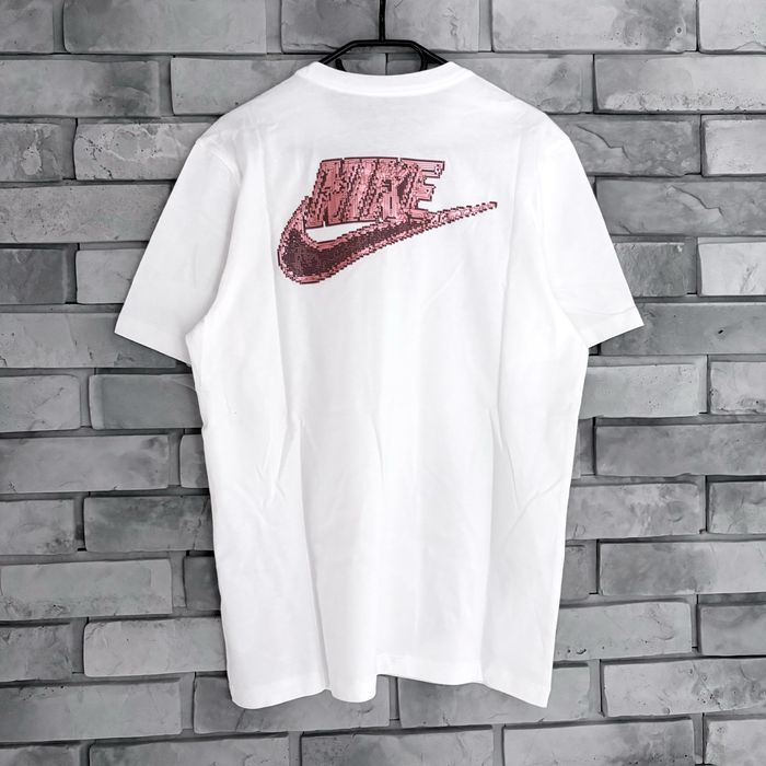 Koszulka t-shirt nike air max swoosh central logo tee biała white tech drill sb