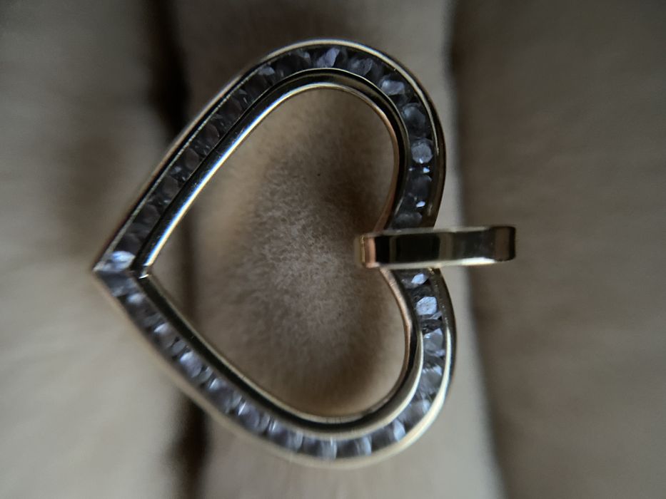 Złota zawieszka serce Yes