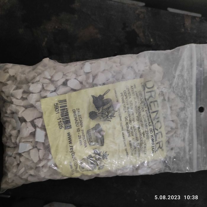 Drenaż ceramiczny do doniczek,absolutnie neutralny,nie absorbuje wody