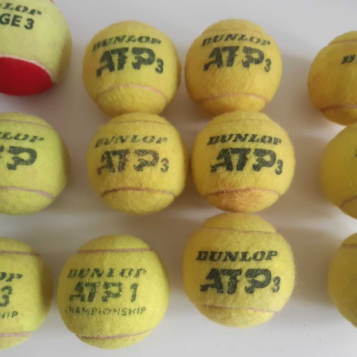 Lote de 12 Bolas de Ténis Tennis Dunlop ATP Usadas Boas