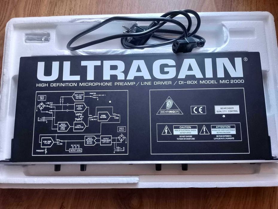 Behringer Ultragain MIC 2000 Di-Box, line driver , mikrofon preamp ...