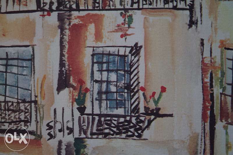 Serigrafia antiga Isabel Torres - Janelas