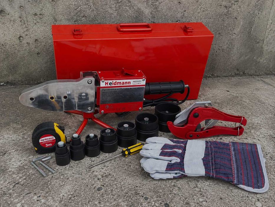 Zgrzewarka Polifuzyjna 2700W Matryce 16–63 mm Walizka NOWA