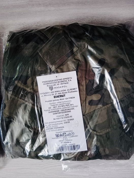 Mundur wojskowy polowy wzór 124 P/ MON Nowy