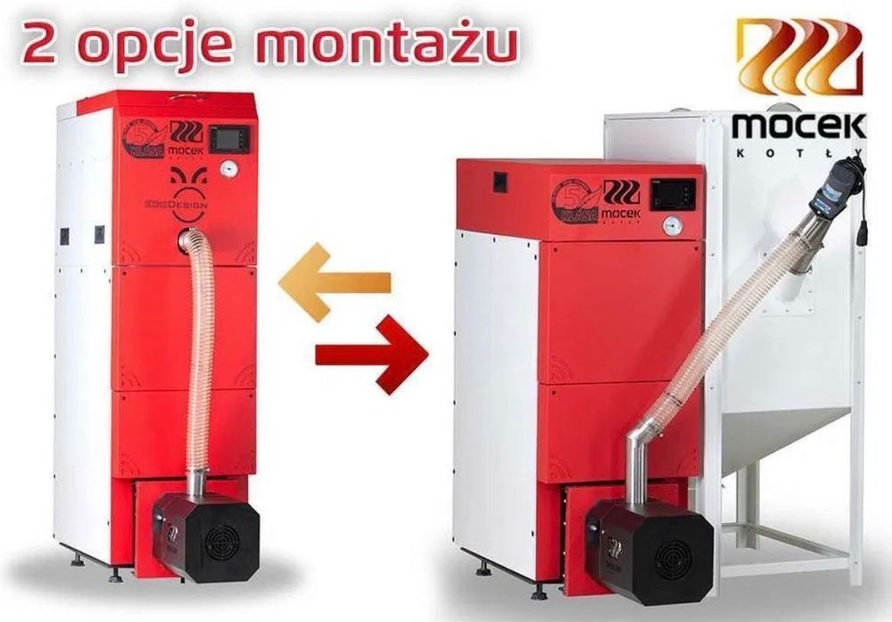 Kocioł na pellet, kotły Mocek 16kW, piec drewno promocja dotacja ZUM
