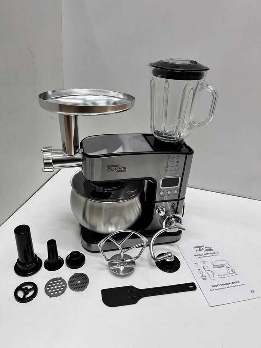 НЕМЕЦКИЙ комбайн 7в1 с дисплеем 6л 4200Вт Черный Zepline ZP-135: 4