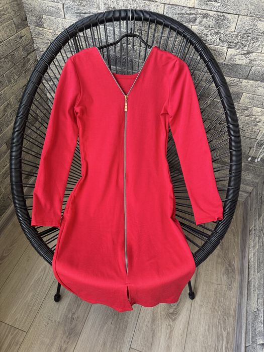 Сукня червона міді М 44