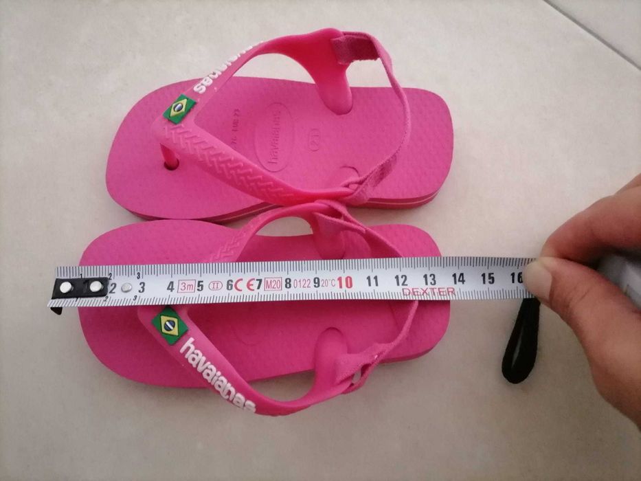 Sandálias de Criança Havaianas (tamanho 21) Novas