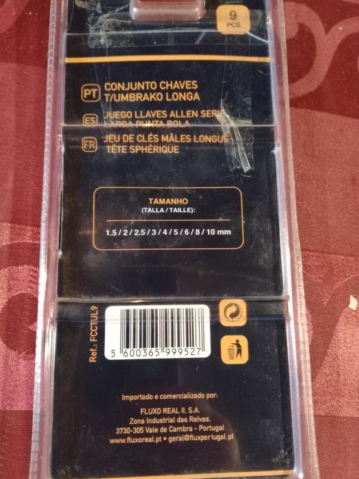 Conjunto de chaves de sextavado longas