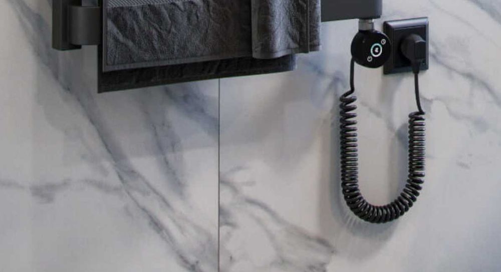 Oltens grzejnik łazienkowy 96x50 cm z grzalka 600 W