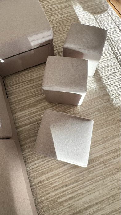 Sofá Chaise Long Bege 270x150cm