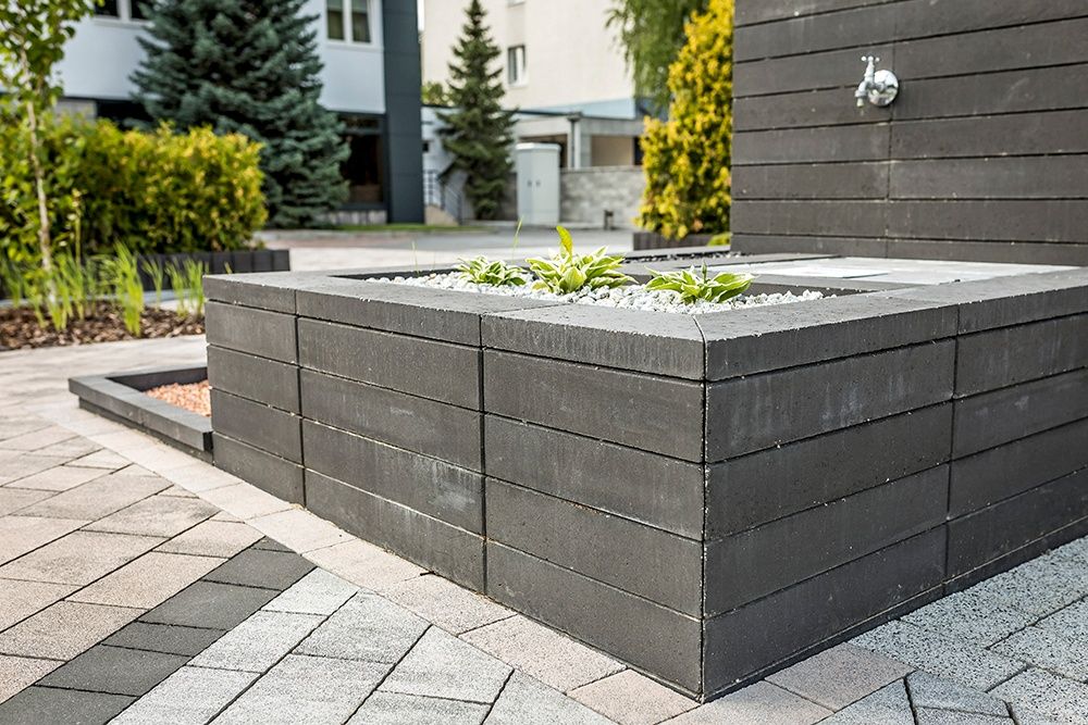 Bloczek ogrodzeniowy NEO pustak, ogrodzenie, mur oporowy POLBRUK