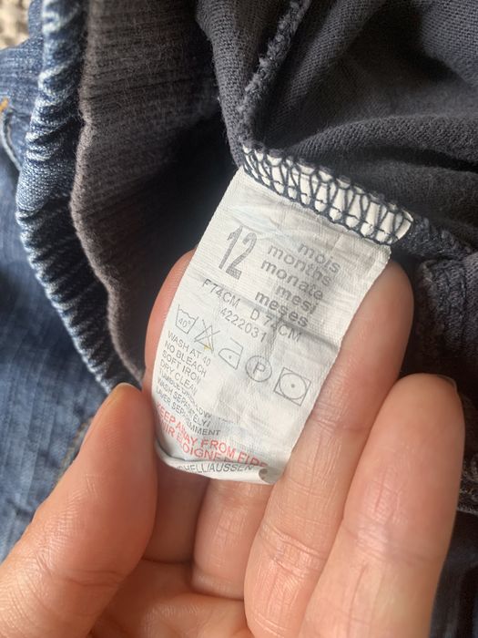 Ciepłe spodenki dla chłopca r.80, jeansy, bardzo fajne :)