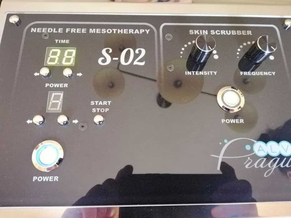 Аппарат безыгольной мезотерапии  Alvi Prague + уз-скрабер S-02 новый