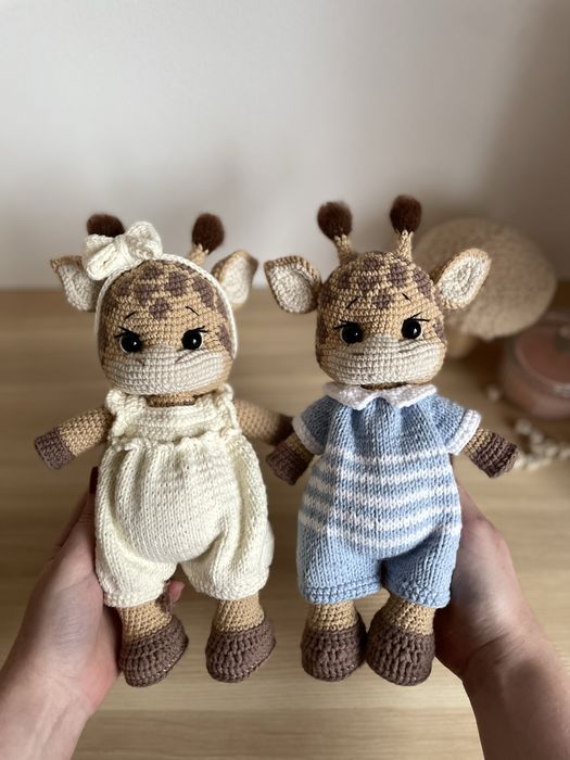 Szydełkowa zabawka – żyrafa