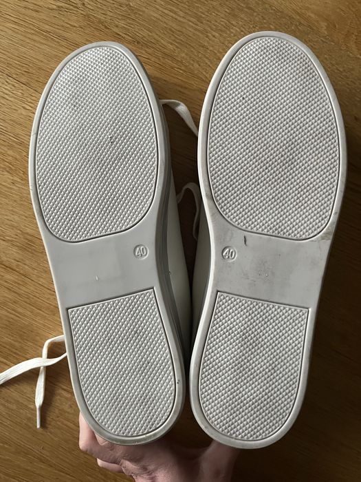 Buty wiązane  białe  sneakersy  Even&Odd
