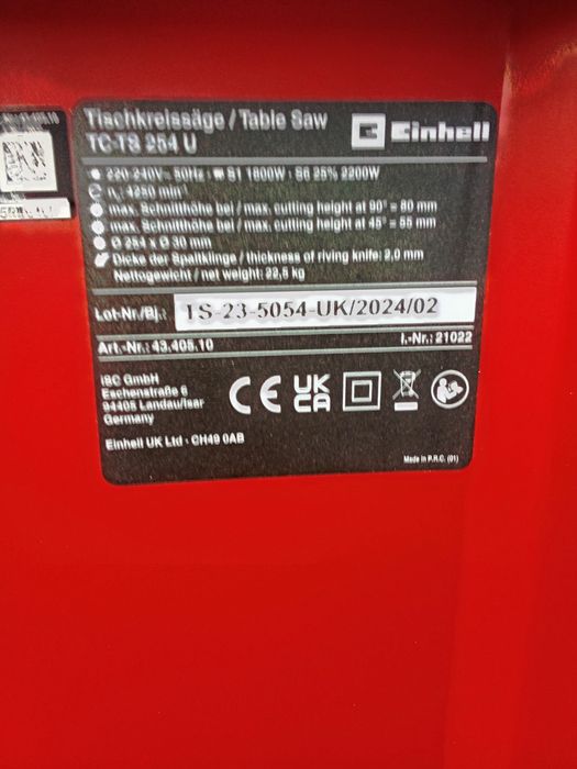 Циркулярка Einhell