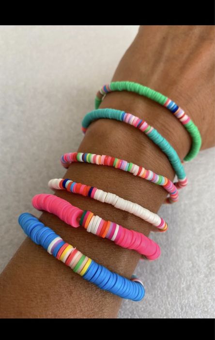 Pulseiras missangas coloridas