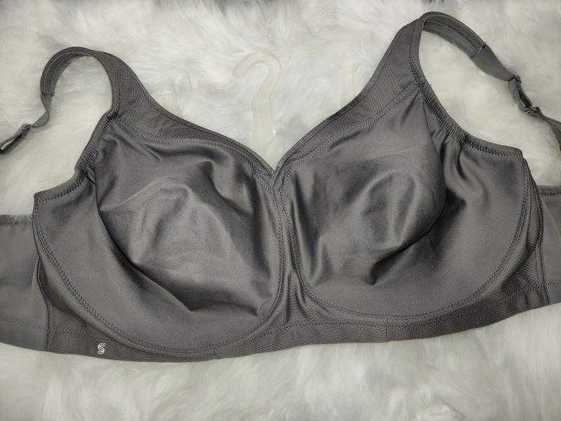 105G Мягкий спортивный бюстгальтер plus plus size с бесшовными чашками