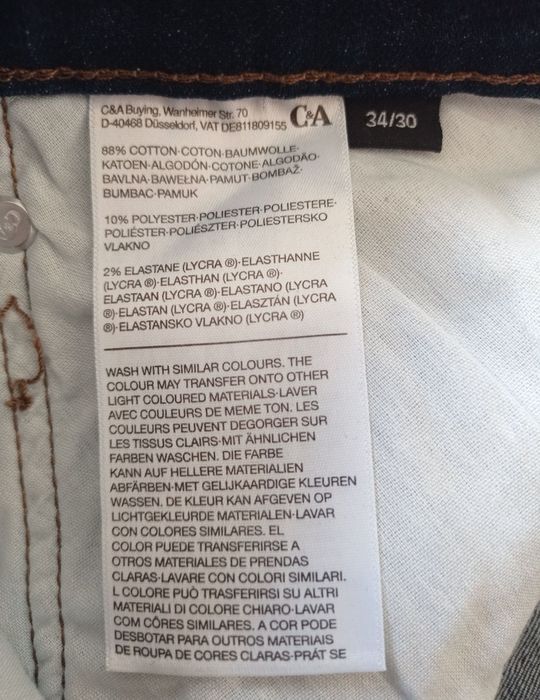 NOWE markowe spodnie jeansy C&A bawełna i elastan za 1/3 ceny! TANIO