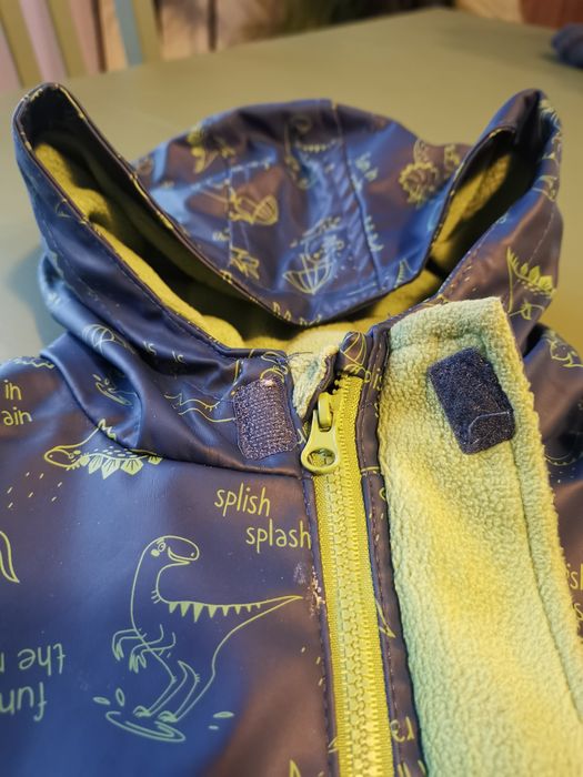 Kurtka przeciwdeszczowa ocieplana dla chłopca