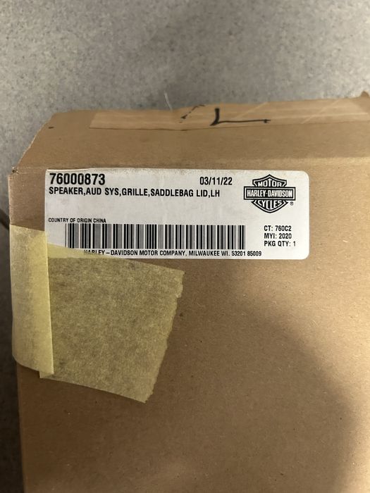 Kratki obudowy głosników Harley Davidson CVO OEM