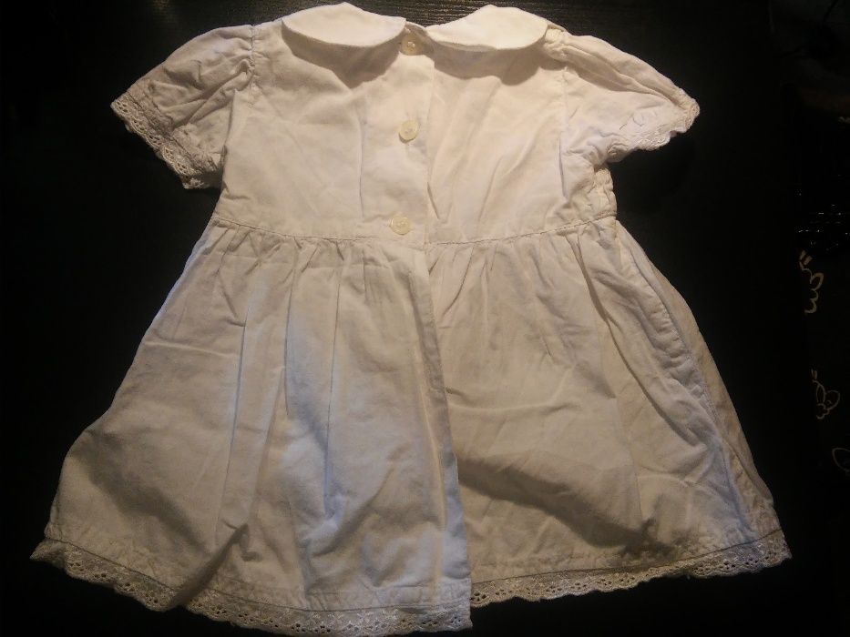Sukienka biała 62, chrzest bawełna Mothercare