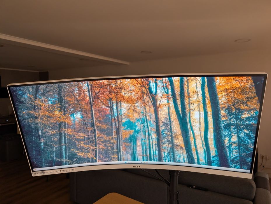 2x Monitor MSI 34" UltraWide Branco 3440x1440 100Hz Curvo