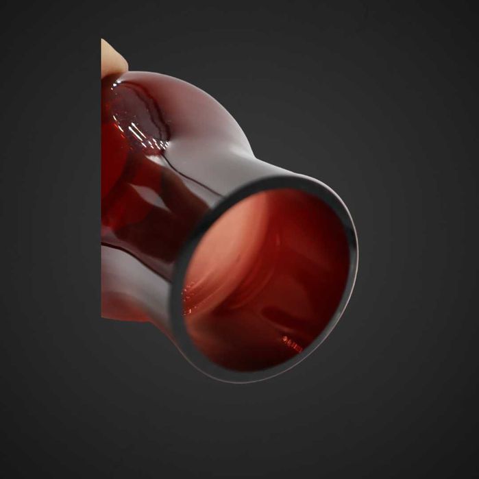 Wazon Huta Szkła Tarnowiec bordowy B41/060827