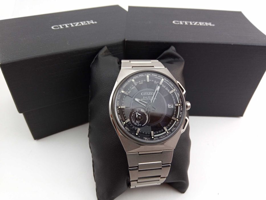 Citizen Attesa CC3097-52E GPS, Eco-Drive титан вечник сапфир антиблик