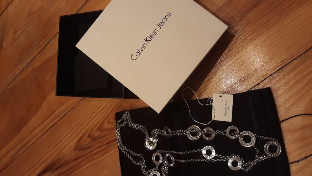 Colar prateado Calvin Klein original NÃO TENTEM BURLA Mbway