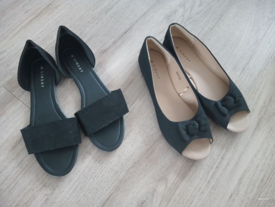 buty sinsay rozm. 40, 2 pary, jak nowe