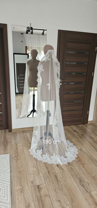 Romantyczny Welon Ślubny – Model 1 (190 cm)