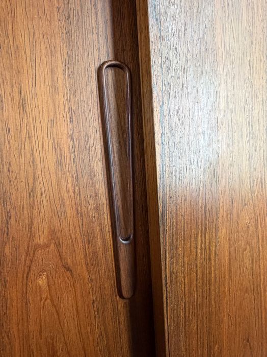 ES Møbler Silkeborg – palisandrowy highboard / barek, Dania, lata 60.