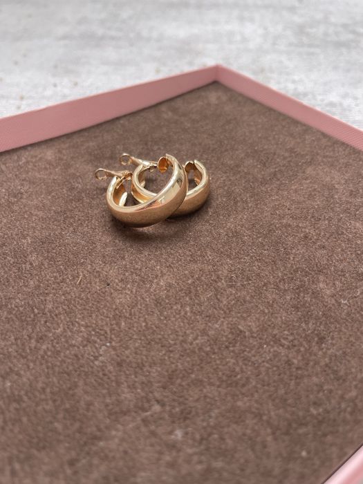 Zestaw 3 kolczyków w kolorze złotym duże w trendach