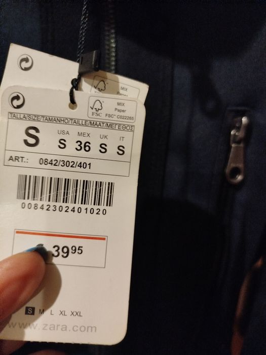Nowa bluza Softshell Zara roz.S