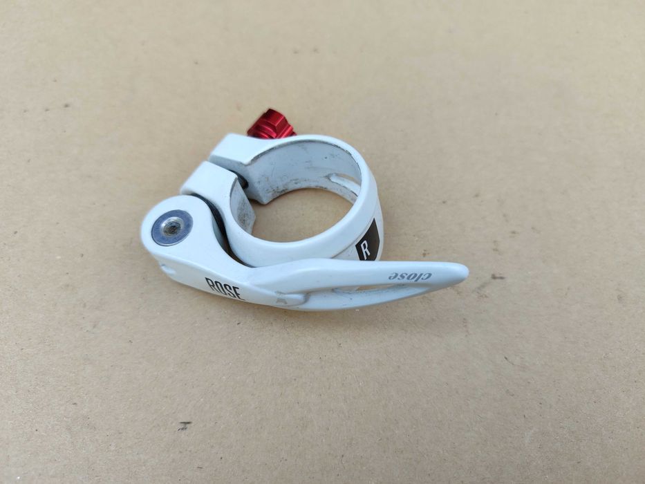 Zacisk Sztycy Rose 31.8mm Biały Szybkozamykacz