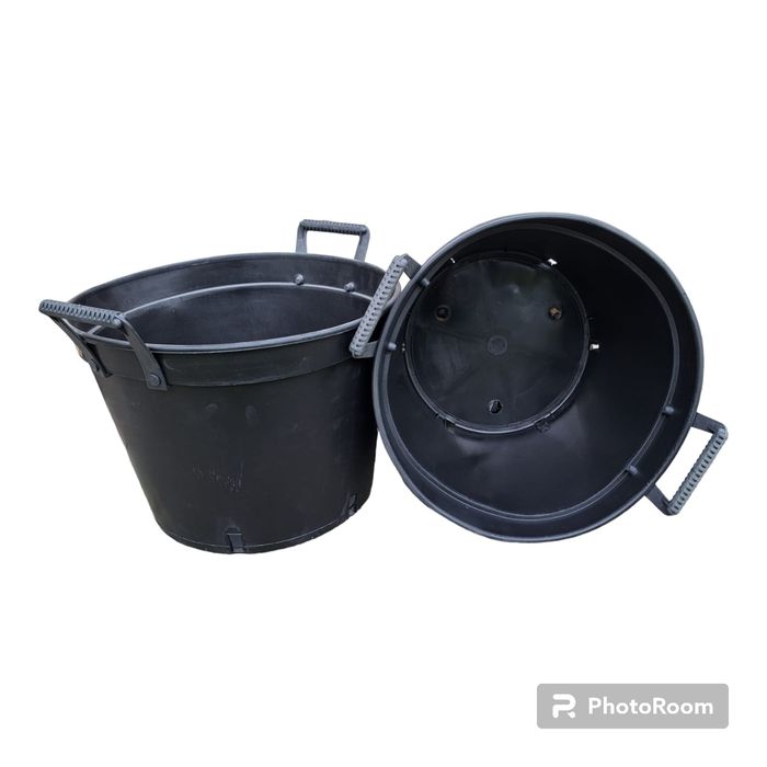Doniczki produkcyjne 20 L z uchwytami zanitowanymi na stałe 36cm