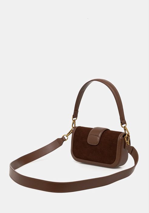 Шкіряна коричнева сумочка twinset