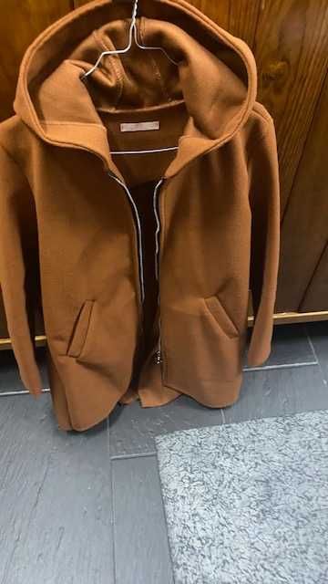 Casaco Camel Com Capuz