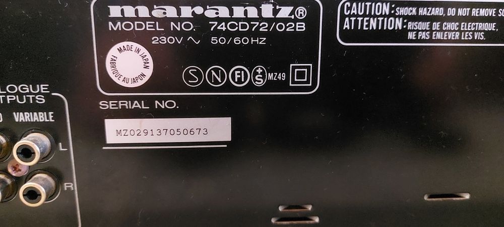 Leitor de cd Marantz454057189893089284