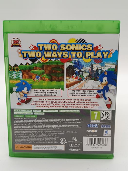sonic generations xbox one xbox 360 pudełkowa